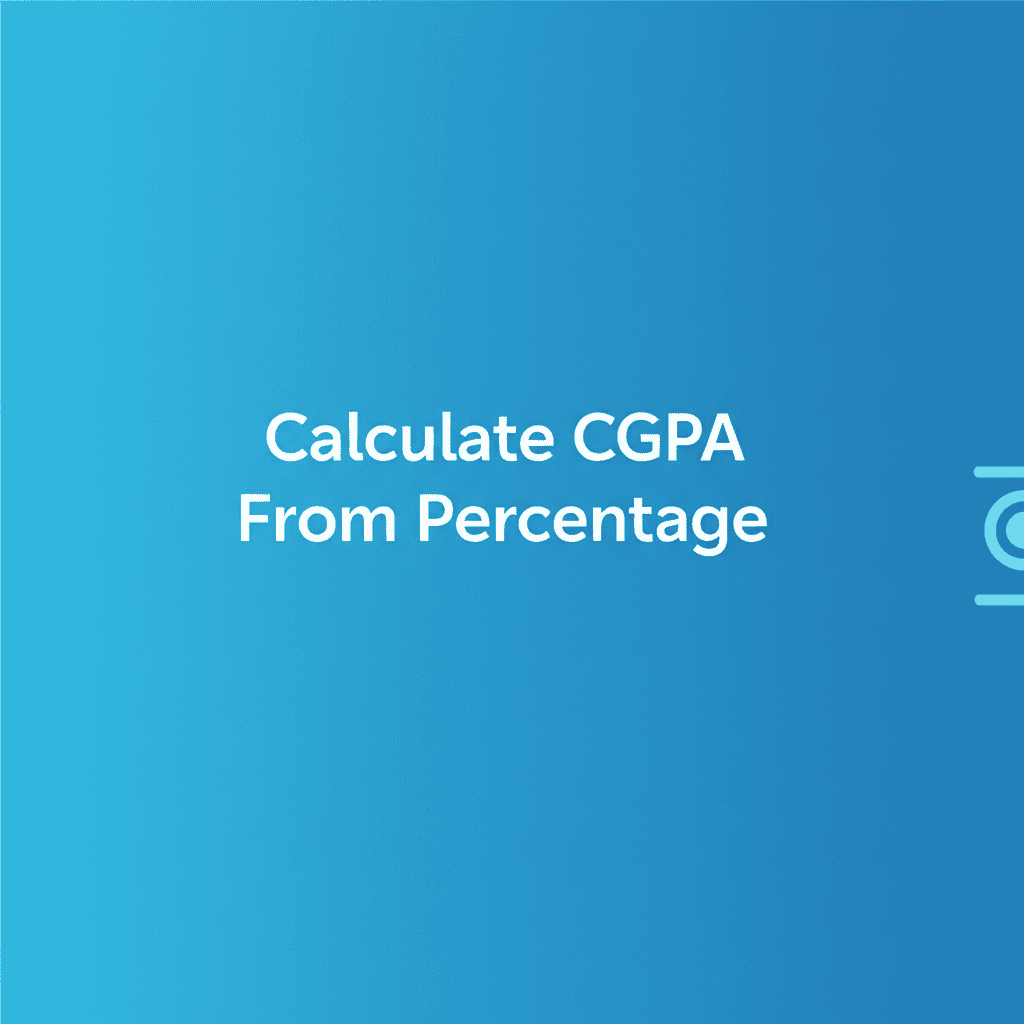 Calculate CGPA From Percentage