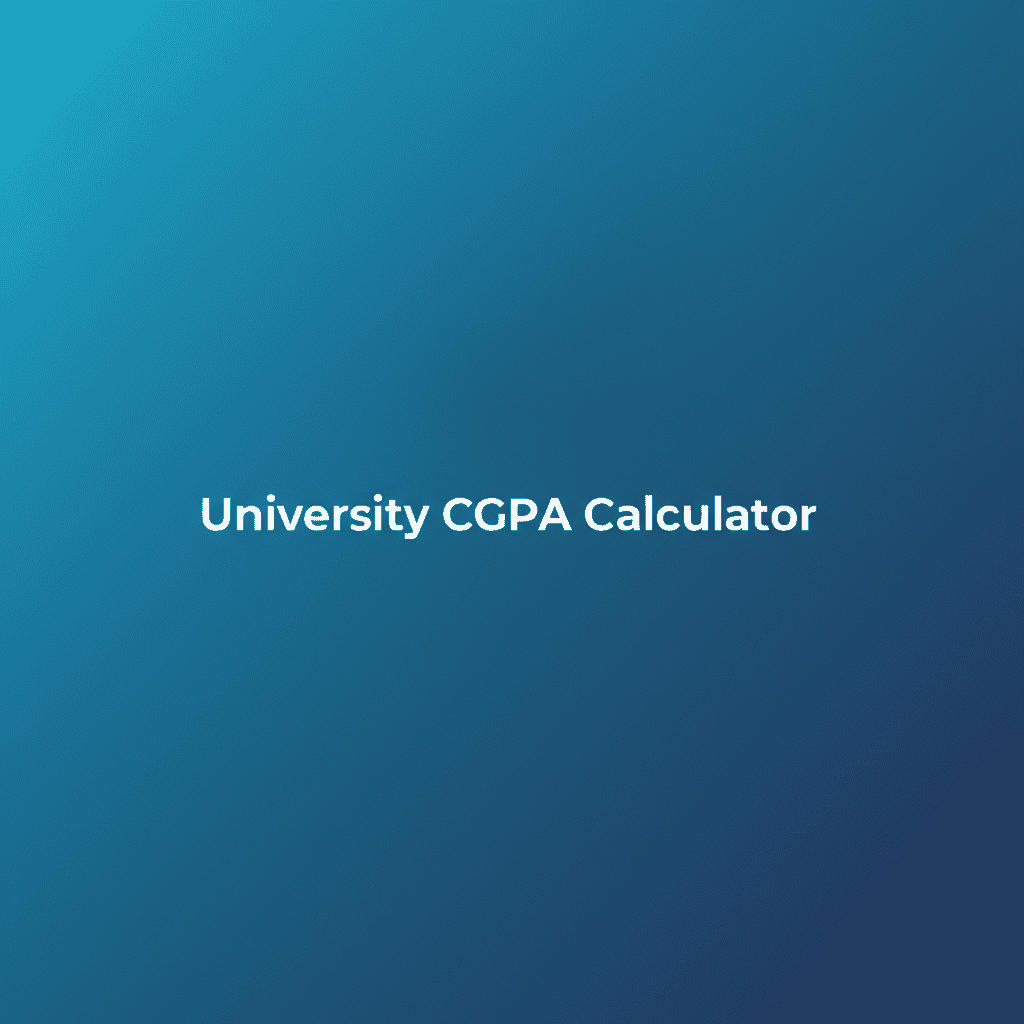 University CGPA Calculator